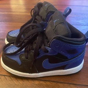Jordan 1 BlueXWhiteXBlack Toddler 7c *like new*
